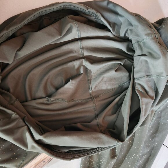 Torrid Active Leggings With Side Pockets Dots Plus Size 5 Olive Green - Picture 15 of 16